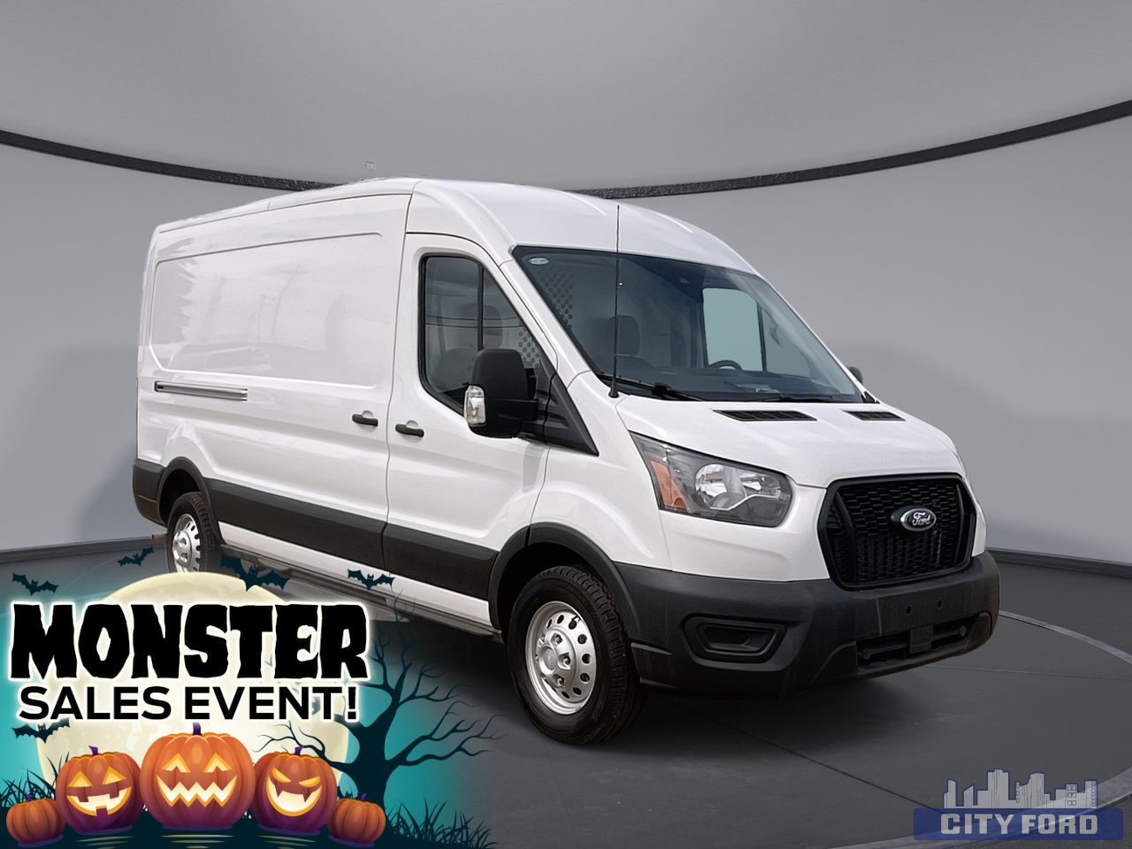 New 2025 Ford Transit Cargo Van T-250 148" Med Rf 9070 GVWR AWD