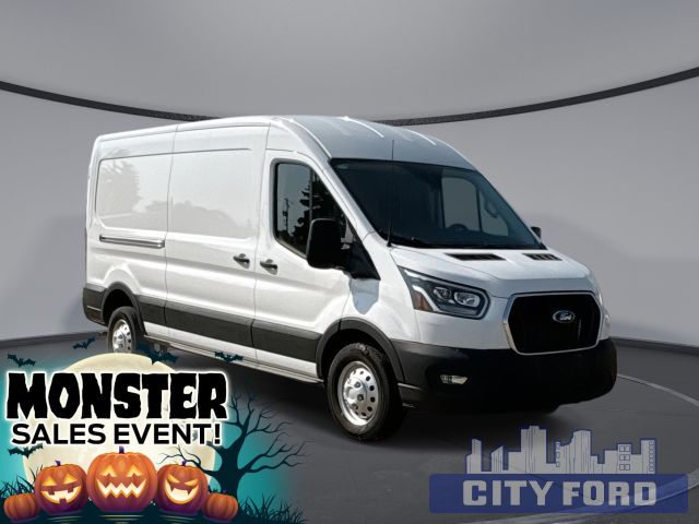 New 2025 Ford Transit Cargo Van T-150 148" Med Rf 8670 GVWR AWD
