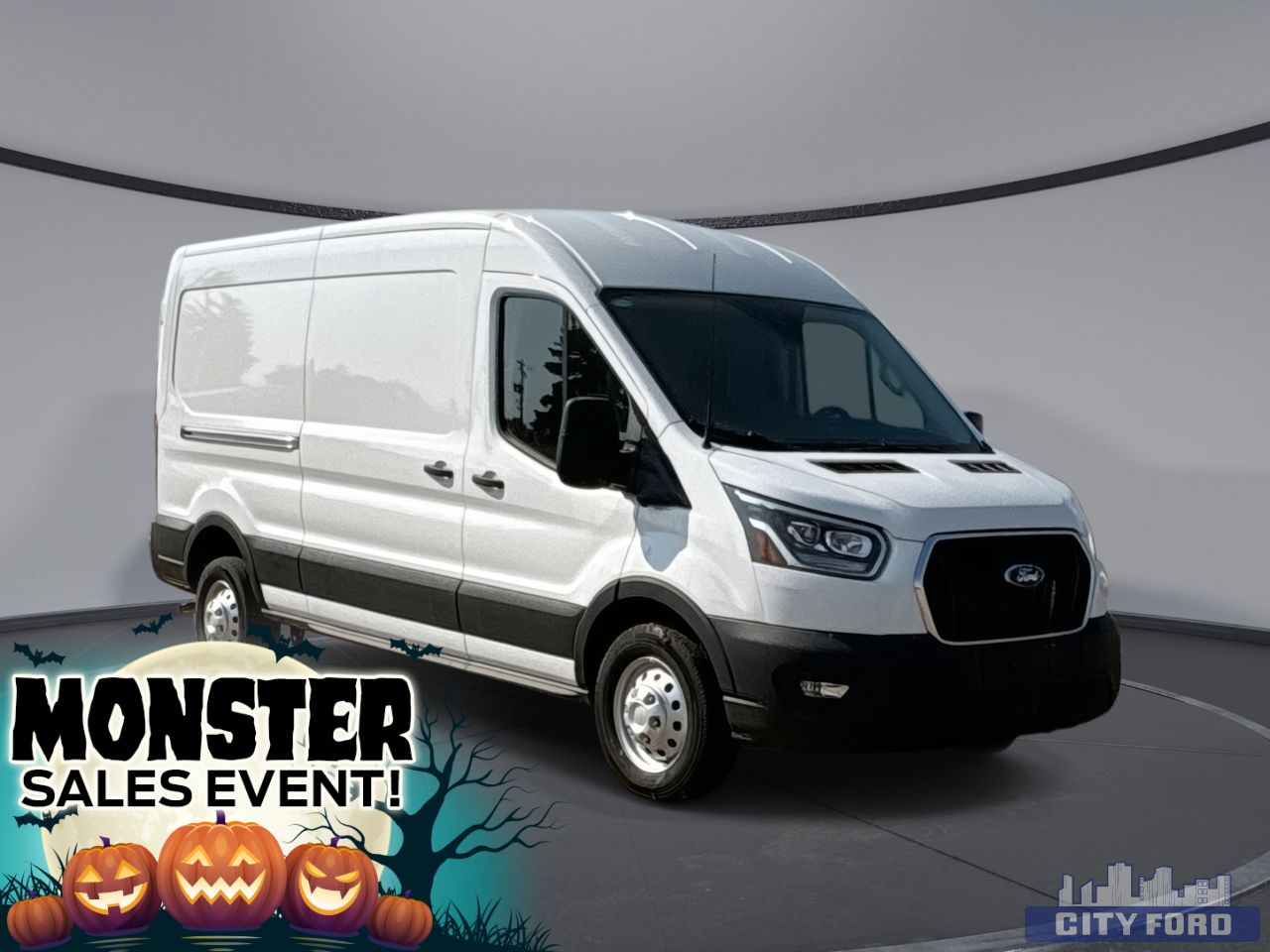 New 2025 Ford Transit Cargo Van T-150 148" Med Rf 8670 GVWR AWD