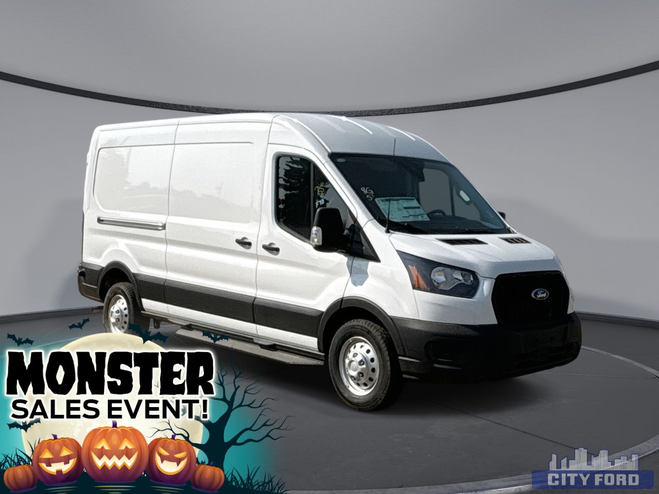 New 2025 Ford Transit Cargo Van T-250 148" Med Rf 9070 GVWR AWD