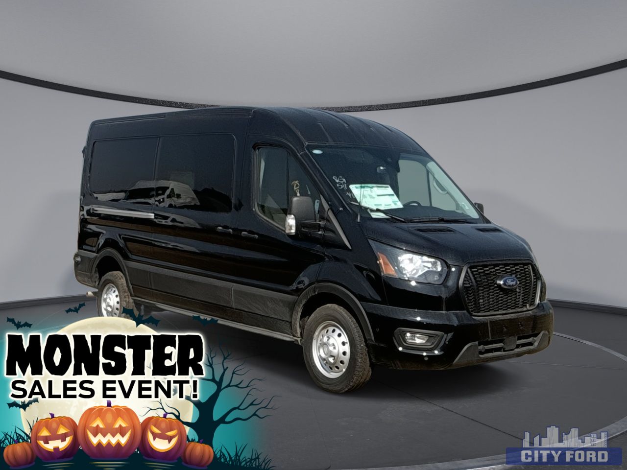 New 2025 Ford Transit Cargo Van T-250 148" Med Rf 9070 GVWR RWD