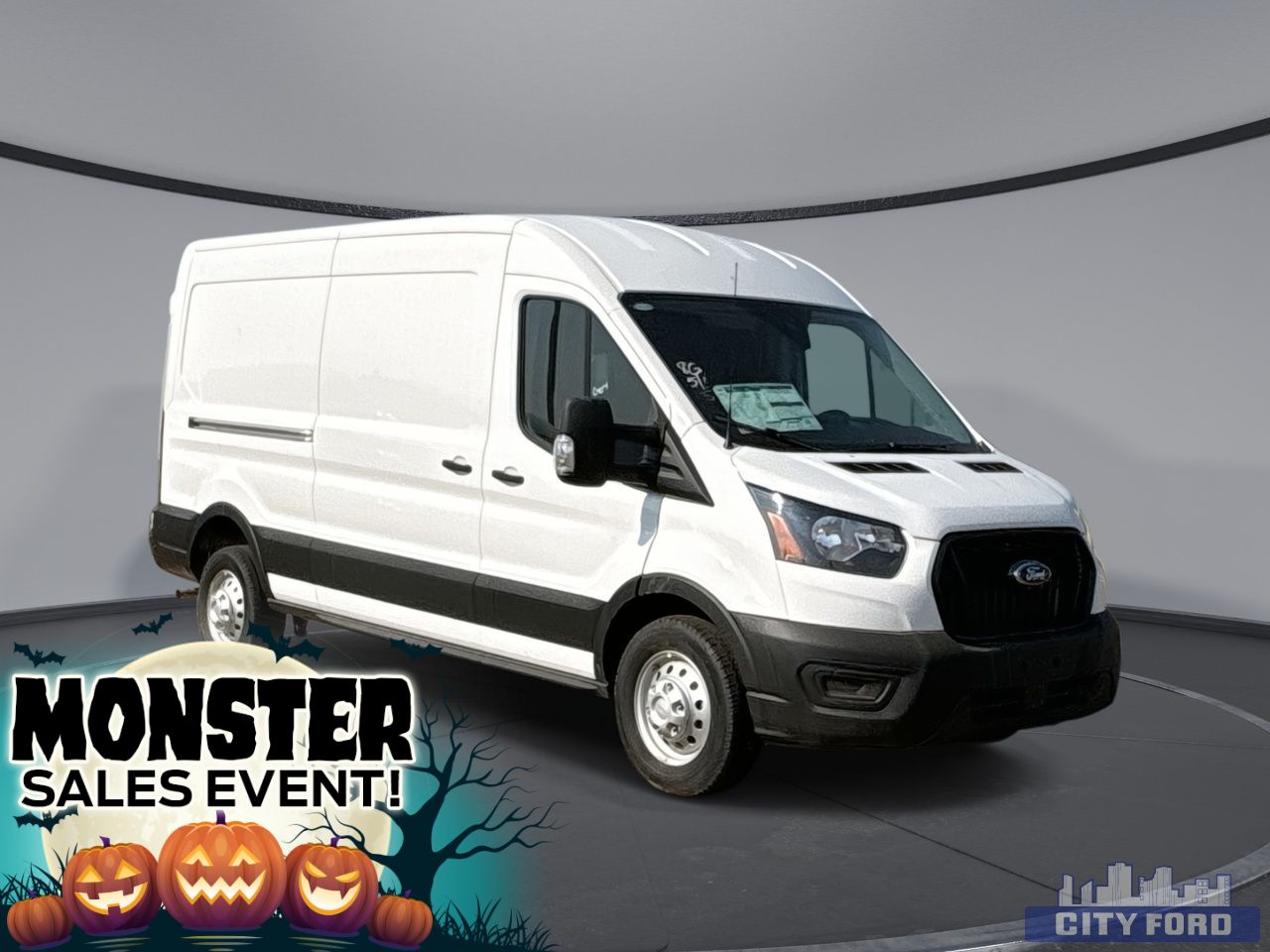 New 2025 Ford Transit Cargo Van T-250 148" Med Rf 9070 GVWR AWD