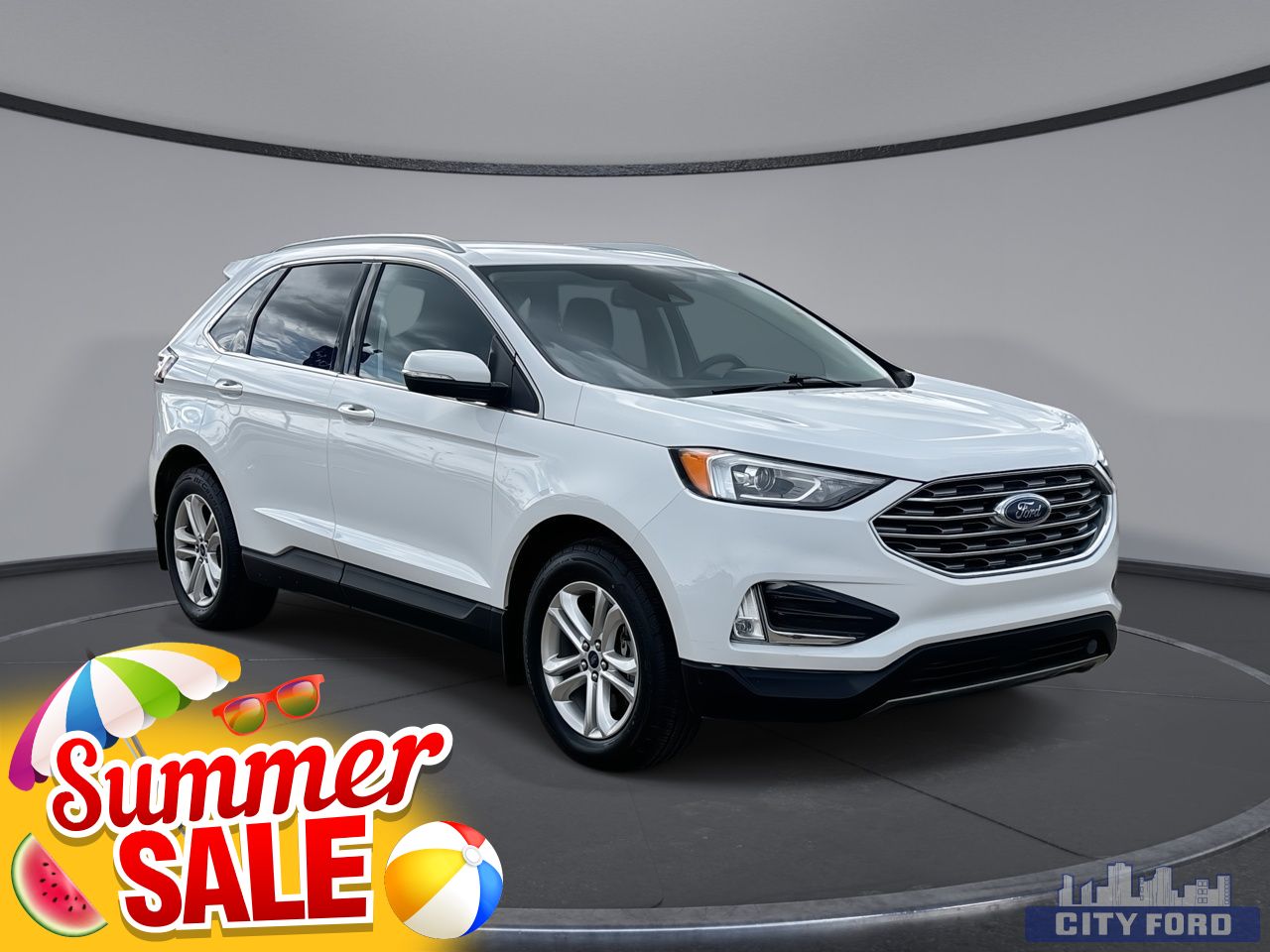 White 2020 Ford Edge SEL AWD SUV / Crossover All-Wheel Drive 8-Speed Dual Clutch