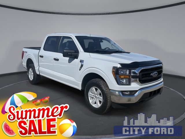 2023 Ford F-150 XL 4x4 SuperCrew 5.5' Box | Touchscreen Navigation System | Pre-Collision | Lane-Keeping System | Trailer Brake Controller | Pro Trailer Backup Assist