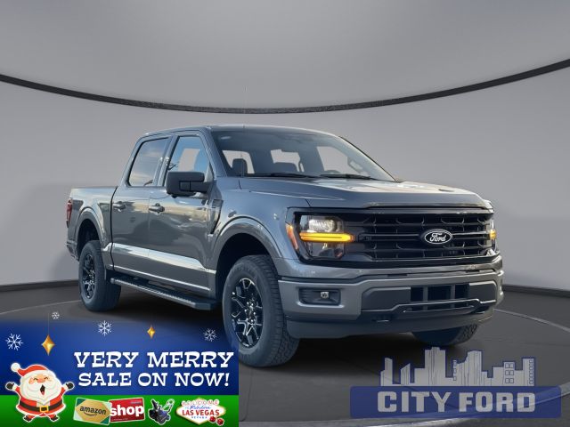 2024 Ford F-150 XLT 4x4 SuperCrew  |  BLACK APPEARANCE PKG | MOBILE OFFICE PKG | Voice-Activated Touchscreen Navigation System | Pre-Collision Assist