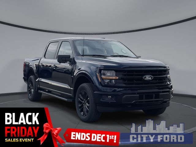 2024 Ford F-150 XLT 4x4 SuperCrew | TWIN PANEL MOON ROOF | BLACK APPEARANCE PKG | Adaptive Cruise Control | Voice-Activated Touchscreen Navigation System