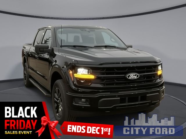 2024 Ford F-150 XLT 4x4 SuperCrew  | BLACK APPEARANCE PKG | Adaptive Cruise Control | Voice-Activated Touchscreen Navigation System