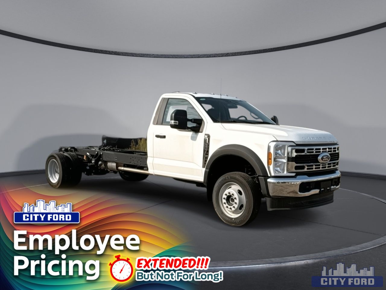 New 2024 Ford Super Duty F-550 DRW XLT 4x4 Reg Cab 205" WB 120" CA