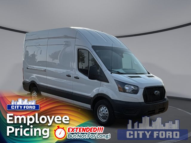 2024 Ford Transit Cargo Van T-350 148" Hi Rf 9500 GVWR AWD | Vinyl Rear floor added and remote starter!