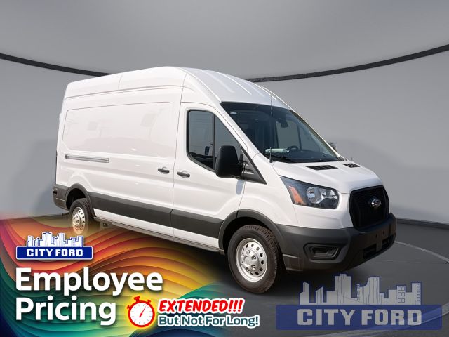 2024 Ford Transit Cargo Van T-350 148" Hi Rf 9500 GVWR AWD | Vinyl Rear floor added and remote starter!