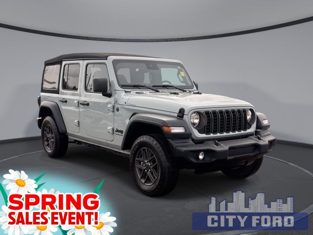 2024 Jeep Wrangler Sport 4 Door 4x4 | Uconnect 5 System | Command-Trac | Adaptive Cruise Control | Blind Spot Monitoring | Heated Steering Wheel | Sunrider Soft Top