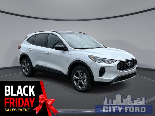 2025 Ford Escape ST-Line AWD | Vista Moon Roof | Navigation System | Lane-Keeping System | Blind Spot Information System | Power Liftgate | Pre-Collision Assist | Heated Steering Wheel