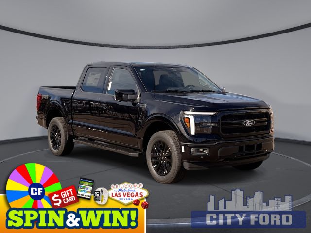 2025 Ford F-150 Lariat 4x4 SuperCrew 5.5' Box | Black Appearance Pkg I Twin Panel Moonroof I FX4 Off Road Pkg