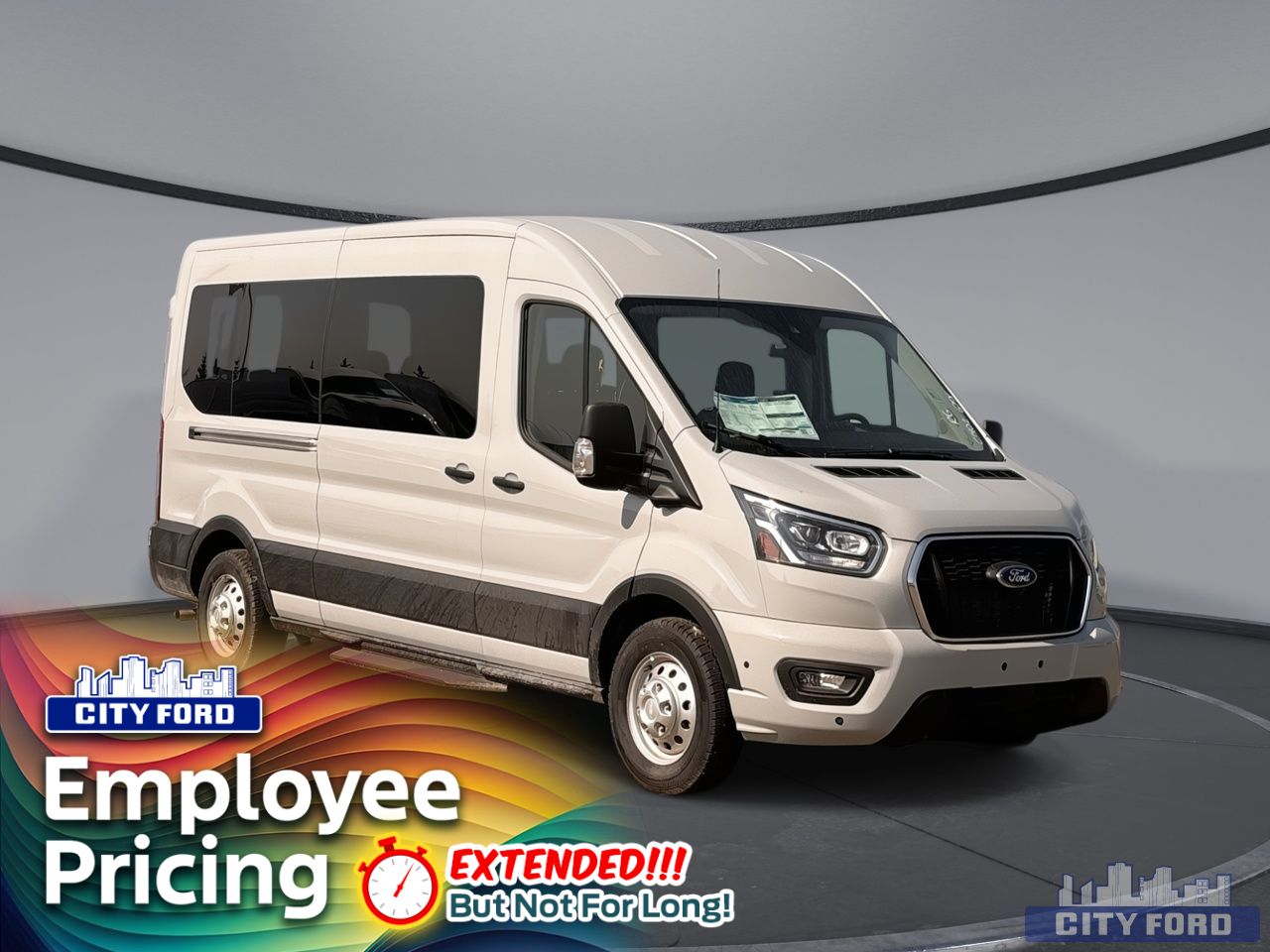 New 2025 Ford Transit 15 Passenger Wagon XLT T-350 148" Med Roof AWD