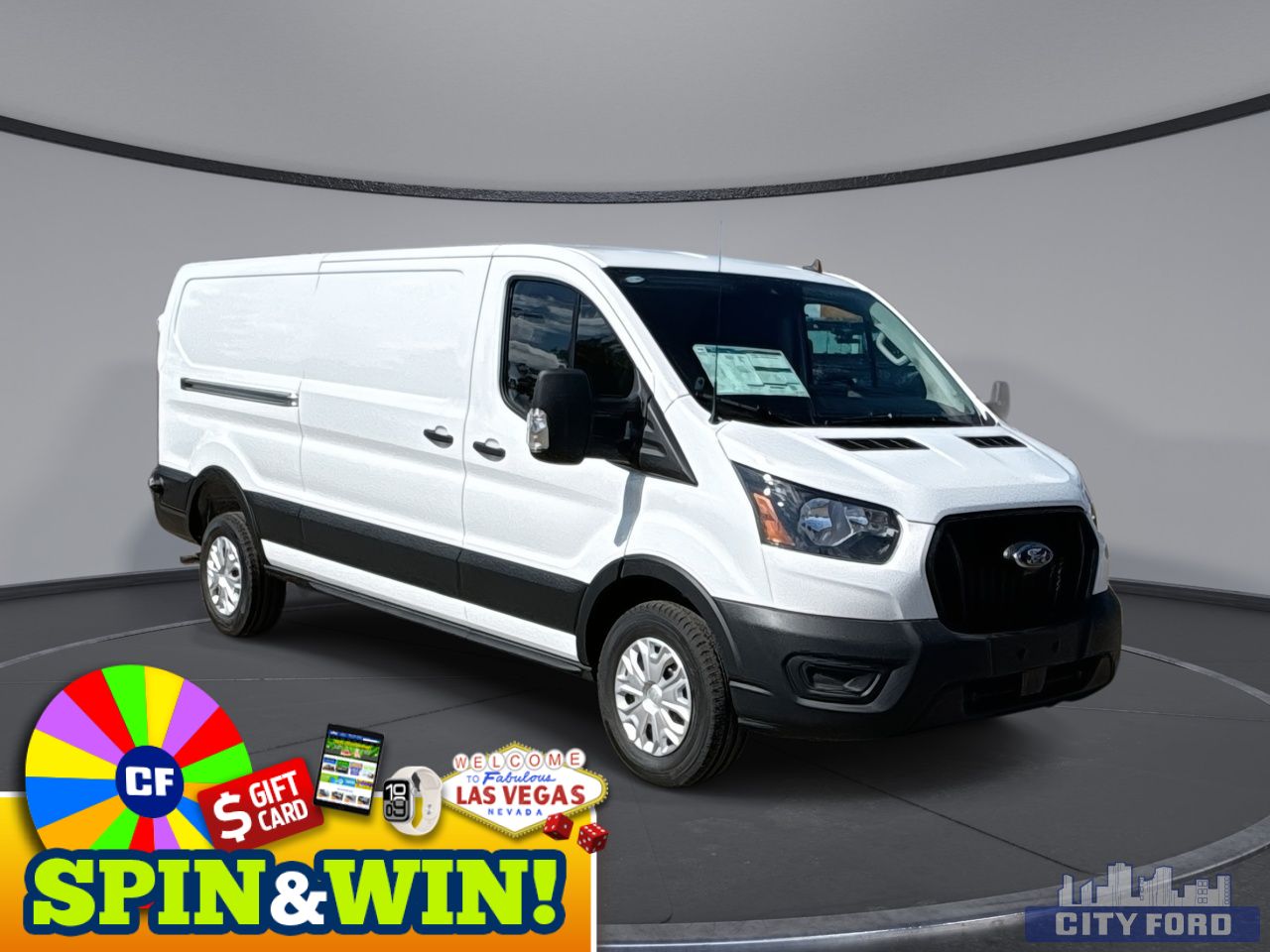 New 2025 Ford Transit Cargo Van T-250 148" Low Rf 9070 GVWR RWD