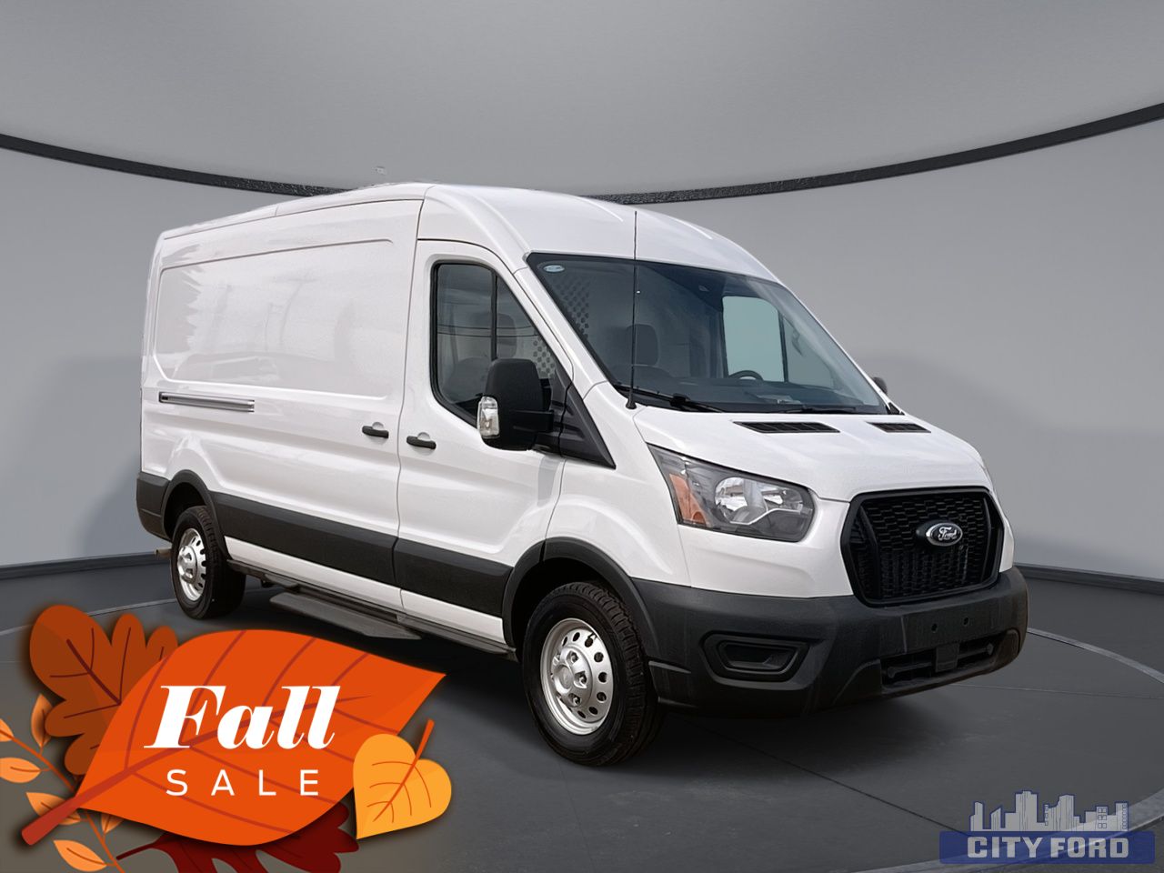 New 2025 Ford Transit Cargo Van T-250 148" Med Rf 9070 GVWR AWD
