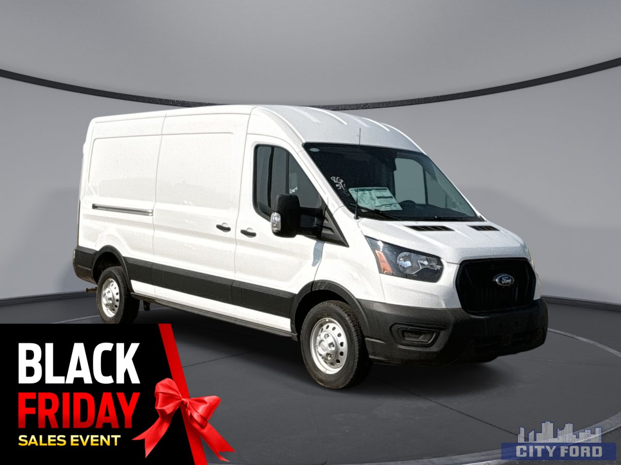 New 2025 Ford Transit Cargo Van T-250 148" Med Rf 9070 GVWR AWD