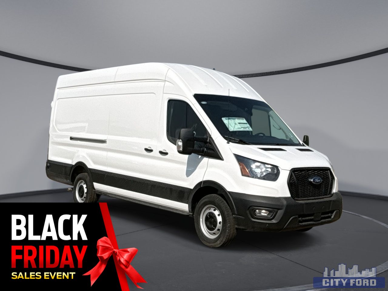 New 2025 Ford Transit Cargo Van T-350 148" EL Hi Rf 9500 GVWR RWD