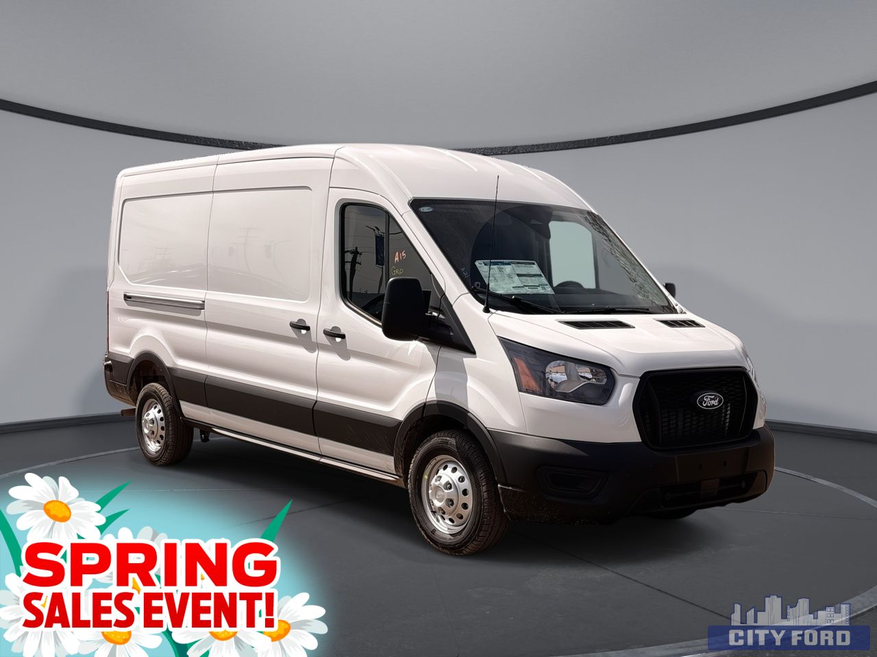 New 2026 Ford Transit Cargo Van T-250 148" Med Rf 9070 GVWR AWD