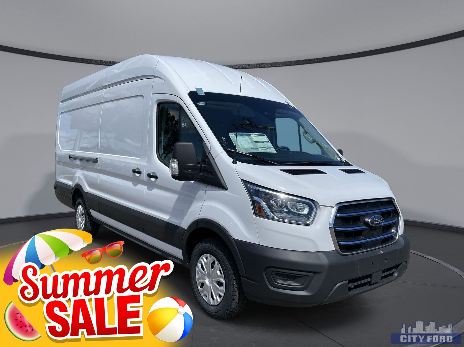 new 2023 Ford E-Transit Cargo Van car, priced at $65,899