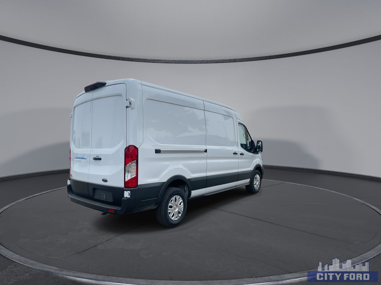new 2025 Ford E-Transit Cargo Van car, priced at $81,275
